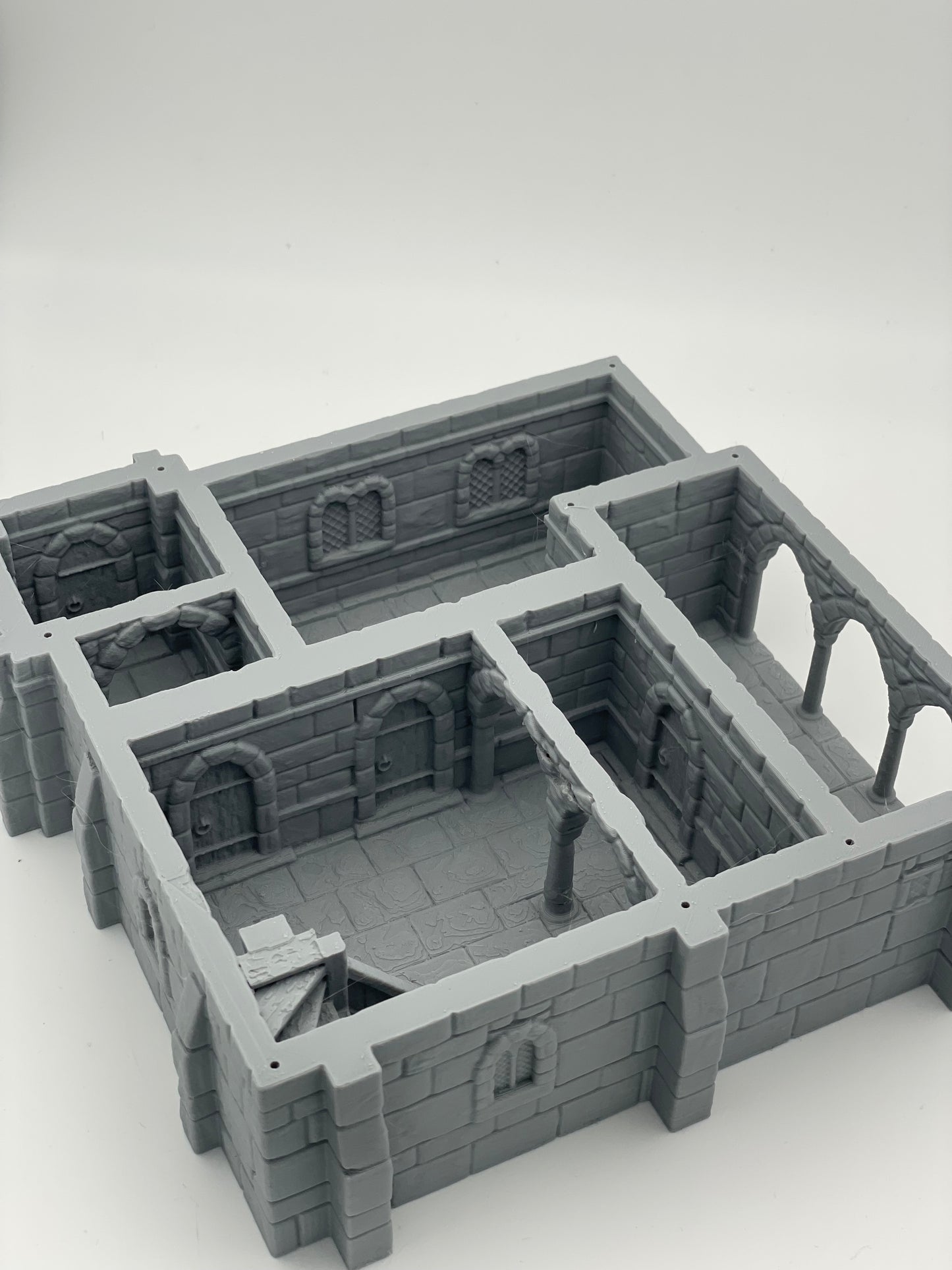 Foto del producto Tabletop 28mm The Printing Goes Ever On (TPGEO) 0: Casa residencial medieval B - Edificio de piedra del reino humano Gonthan - Terreno transitable