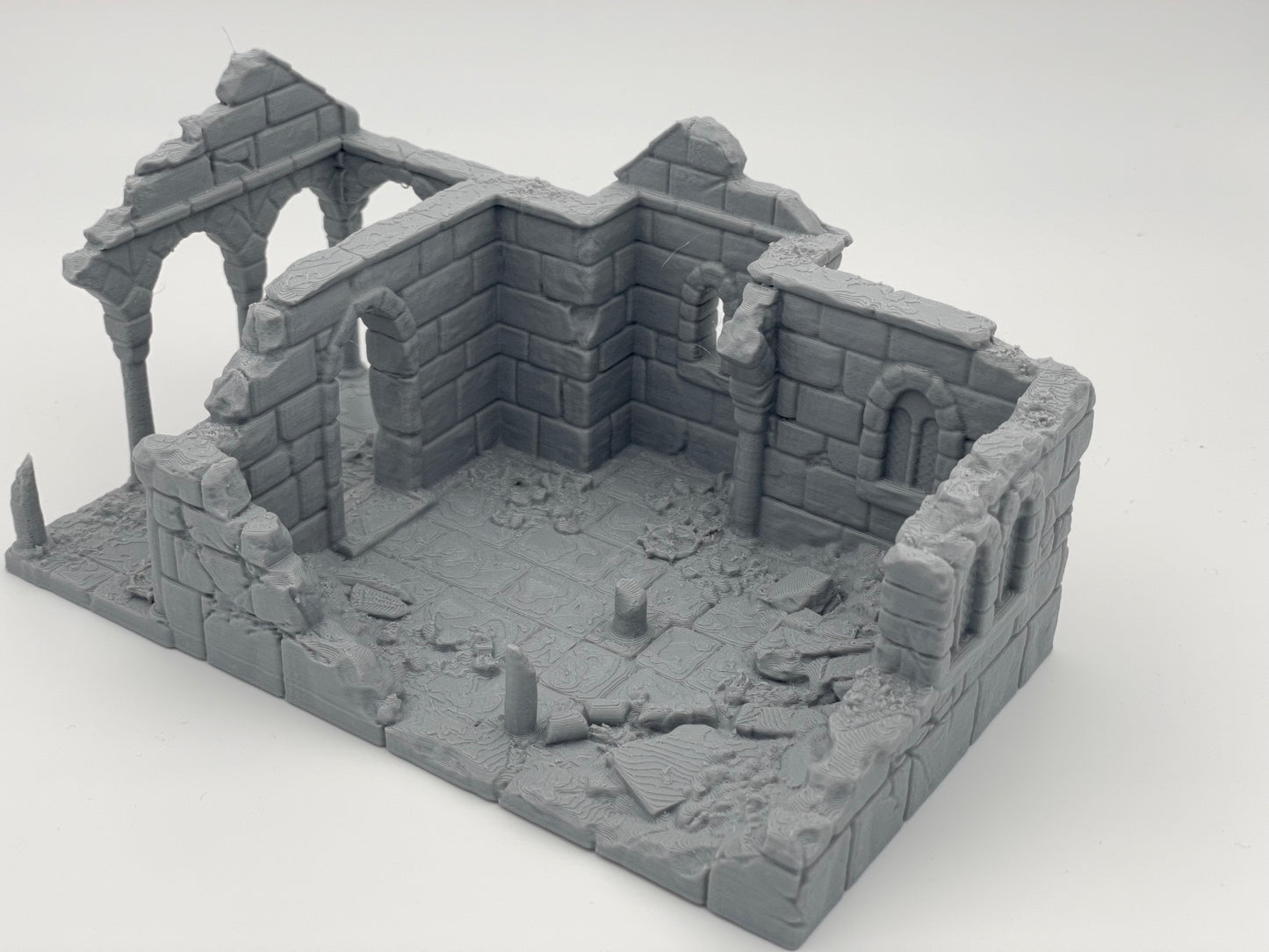 Foto del producto Tabletop 28mm The Printing Goes Ever On (TPGEO) 0: Ruina de casa medieval A1 - Restos del edificio del reino humano Gonthan