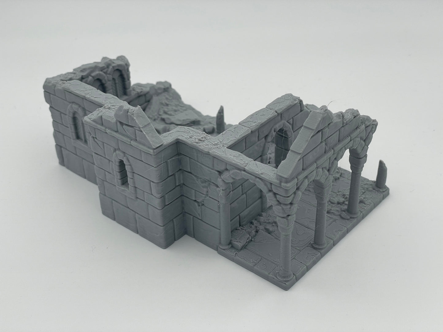 Foto del producto Tabletop 28mm The Printing Goes Ever On (TPGEO) 0: Ruina de casa medieval A1 - Restos del edificio del reino humano Gonthan