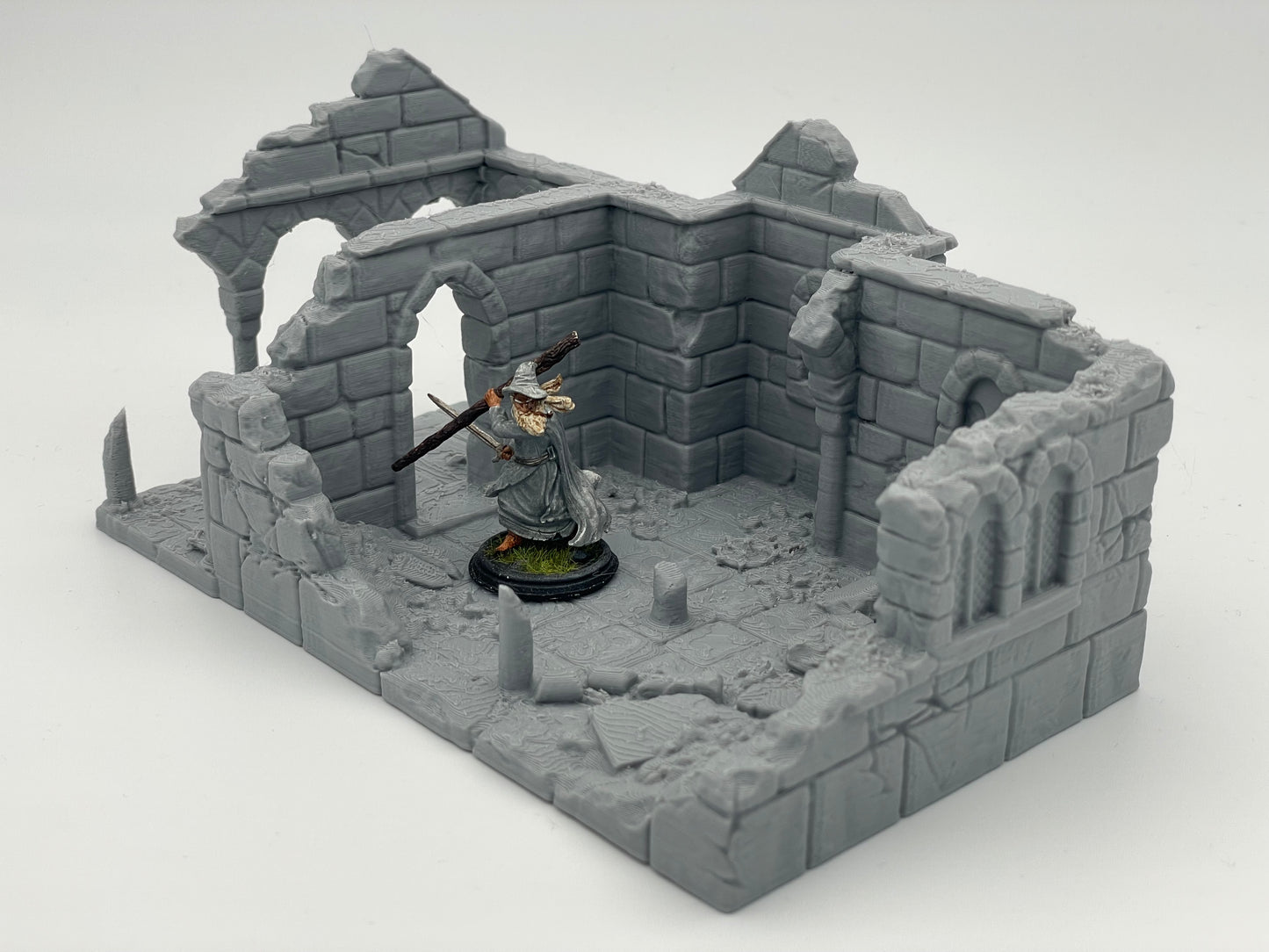 Foto del producto Tabletop 28mm The Printing Goes Ever On (TPGEO) 0: Ruina de casa medieval A1 - Restos del edificio del reino humano Gonthan