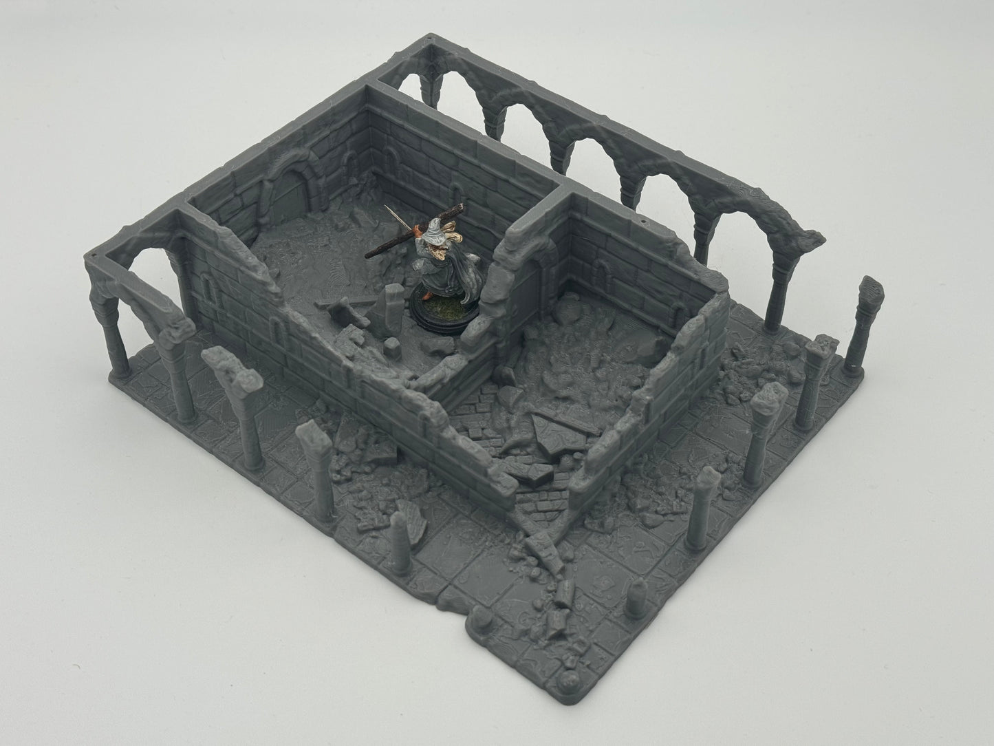 Foto del producto Tabletop 28mm The Printing Goes Ever On (TPGEO) 0: Casa A Ruinas Ciudad Marfil - Edificio Reino de Gonthan - Terreno de Tabletop