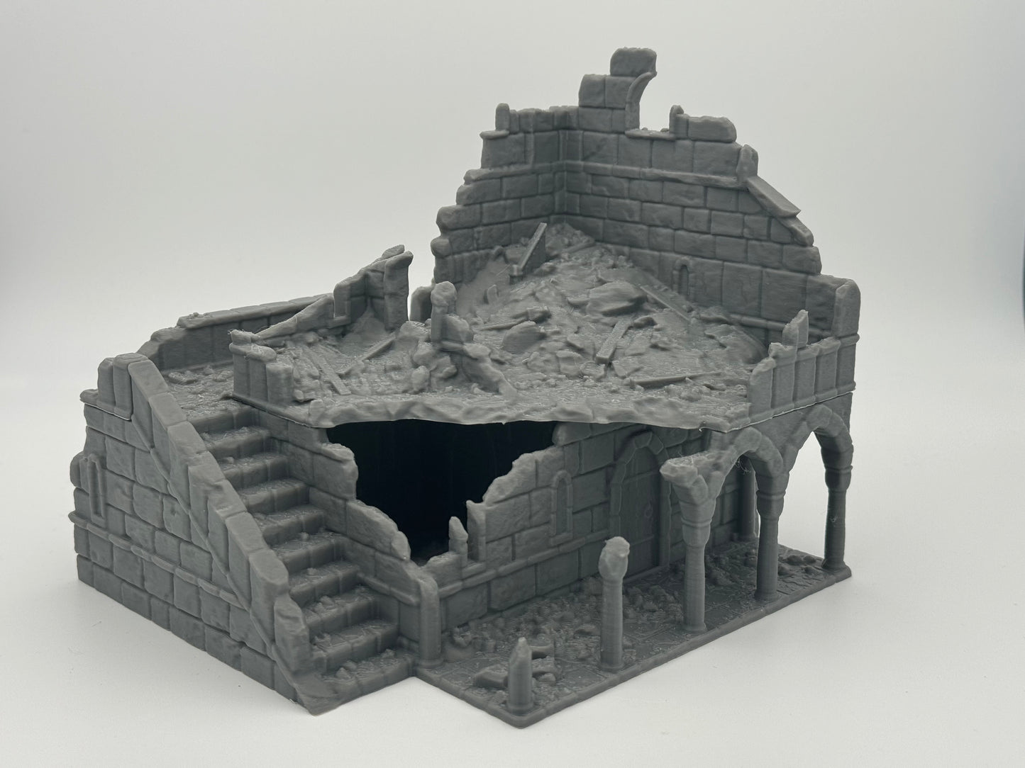 Foto del producto Tabletop 28mm The Printing Goes Ever On (TPGEO) 0: Ruinas de la Casa B Ciudad de Marfil - Edificio Reino de Gonthan - Terreno para Tabletop