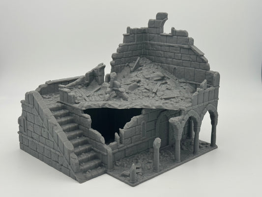 Foto del producto Tabletop 28mm The Printing Goes Ever On (TPGEO) 0: Ruinas de la Casa B Ciudad de Marfil - Edificio Reino de Gonthan - Terreno para Tabletop