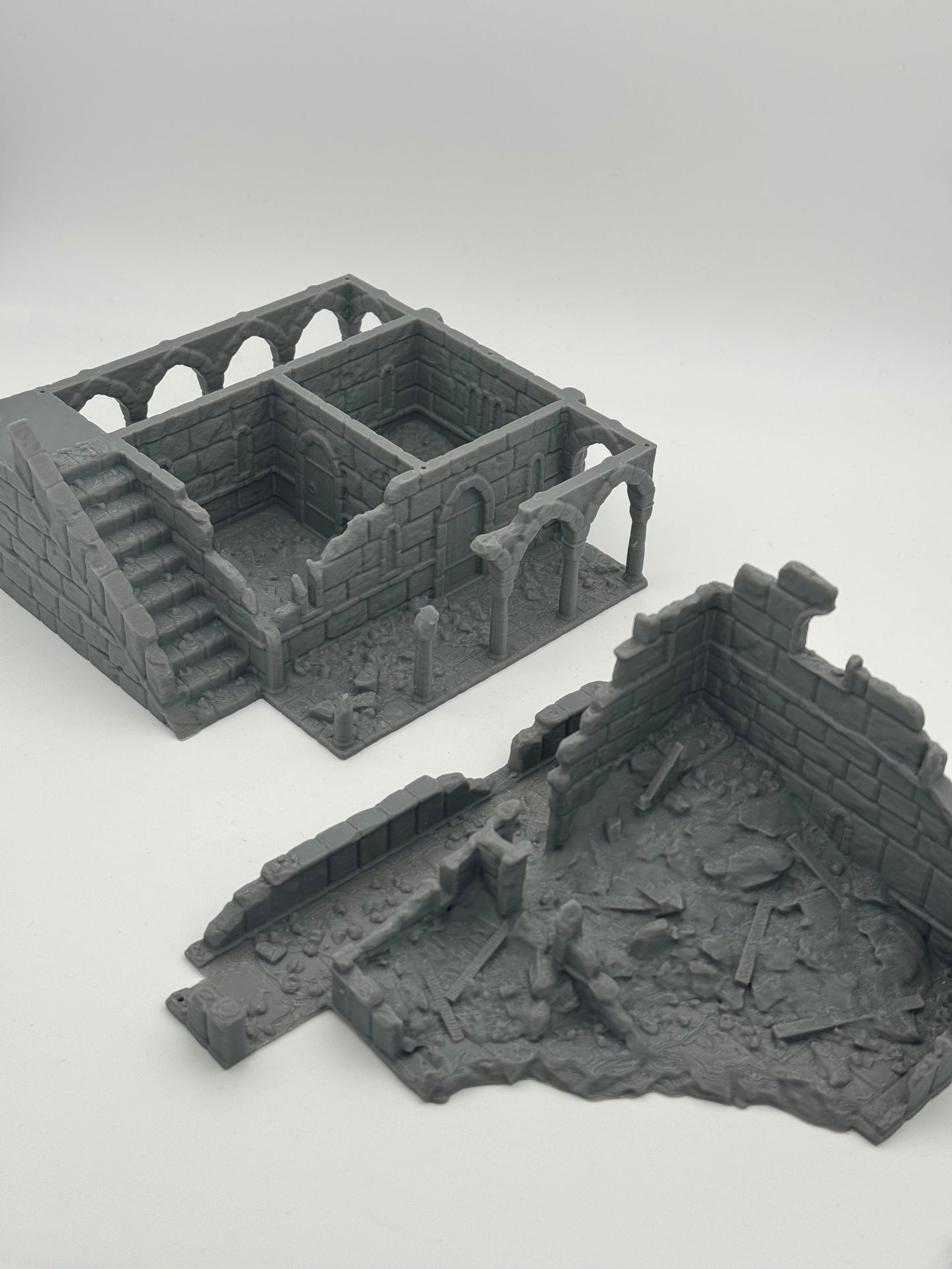 Foto del producto Tabletop 28mm The Printing Goes Ever On (TPGEO) 0: Ruinas de la Casa B Ciudad de Marfil - Edificio Reino de Gonthan - Terreno para Tabletop