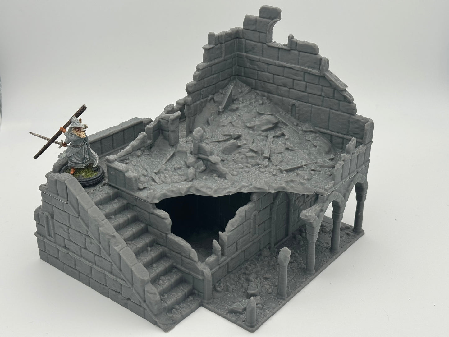 Foto del producto Tabletop 28mm The Printing Goes Ever On (TPGEO) 0: Ruinas de la Casa B Ciudad de Marfil - Edificio Reino de Gonthan - Terreno para Tabletop