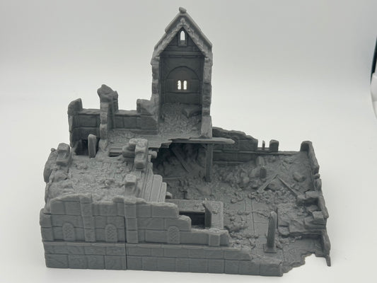 Foto del producto Tabletop 28mm The Printing Goes Ever On (TPGEO) 0: Ruinas de la posada Ciudad Marfil - Edificio Reino de Gonthan - Terreno de taberna Tabletop