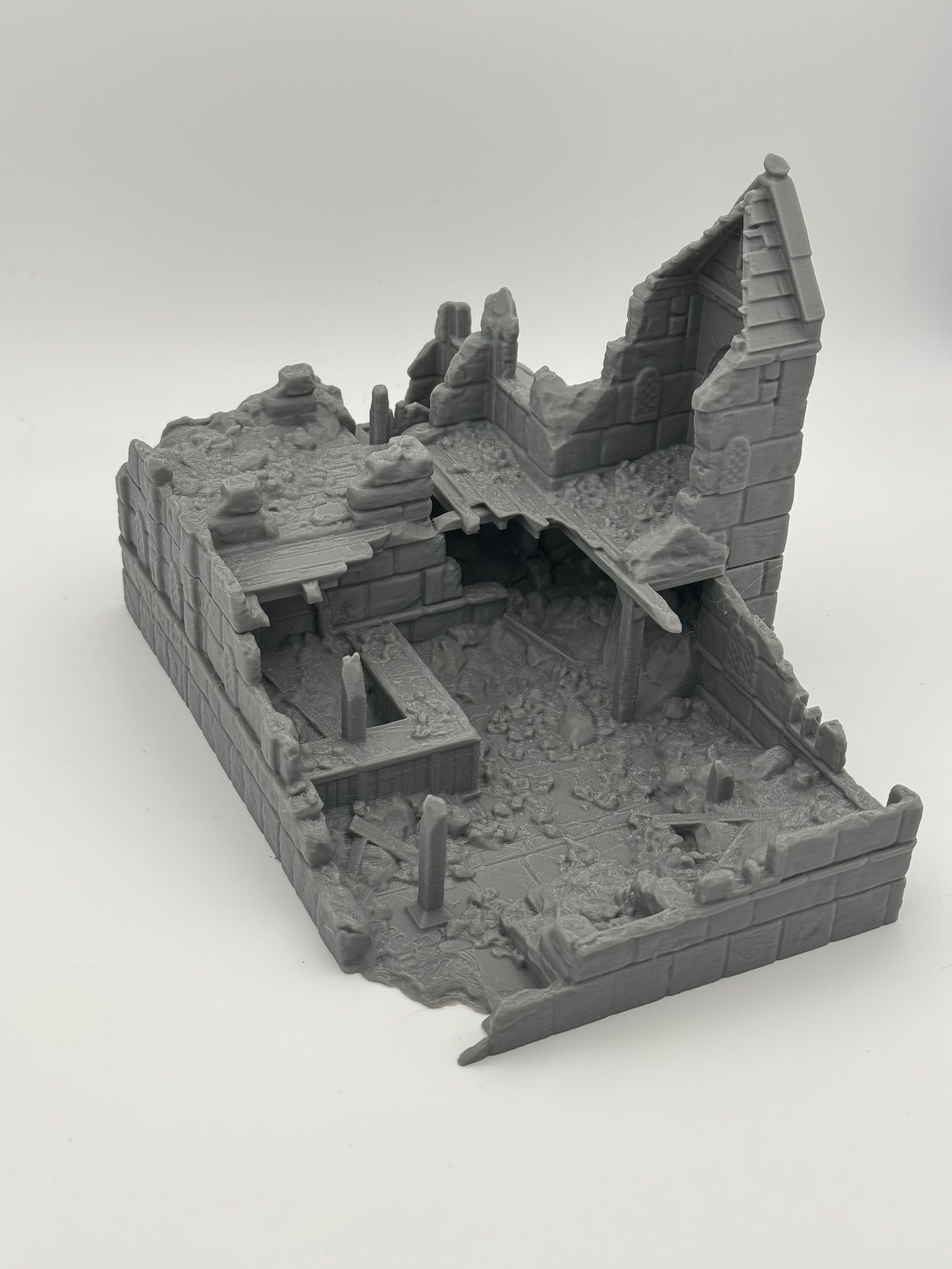 Foto del producto Tabletop 28mm The Printing Goes Ever On (TPGEO) 0: Ruinas de la posada Ciudad Marfil - Edificio Reino de Gonthan - Terreno de taberna Tabletop