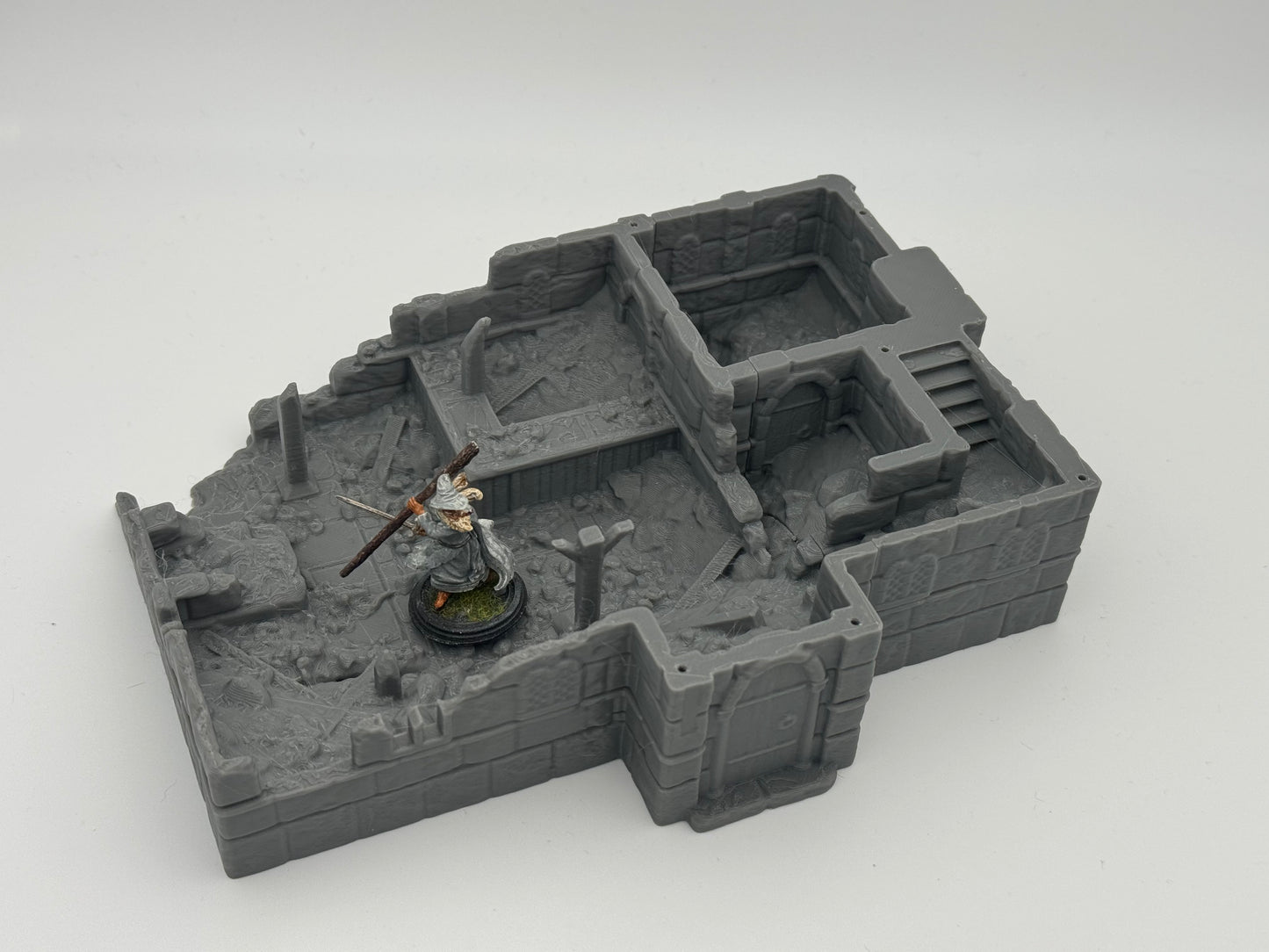 Foto del producto Tabletop 28mm The Printing Goes Ever On (TPGEO) 0: Ruinas de la posada Ciudad Marfil - Edificio Reino de Gonthan - Terreno de taberna Tabletop