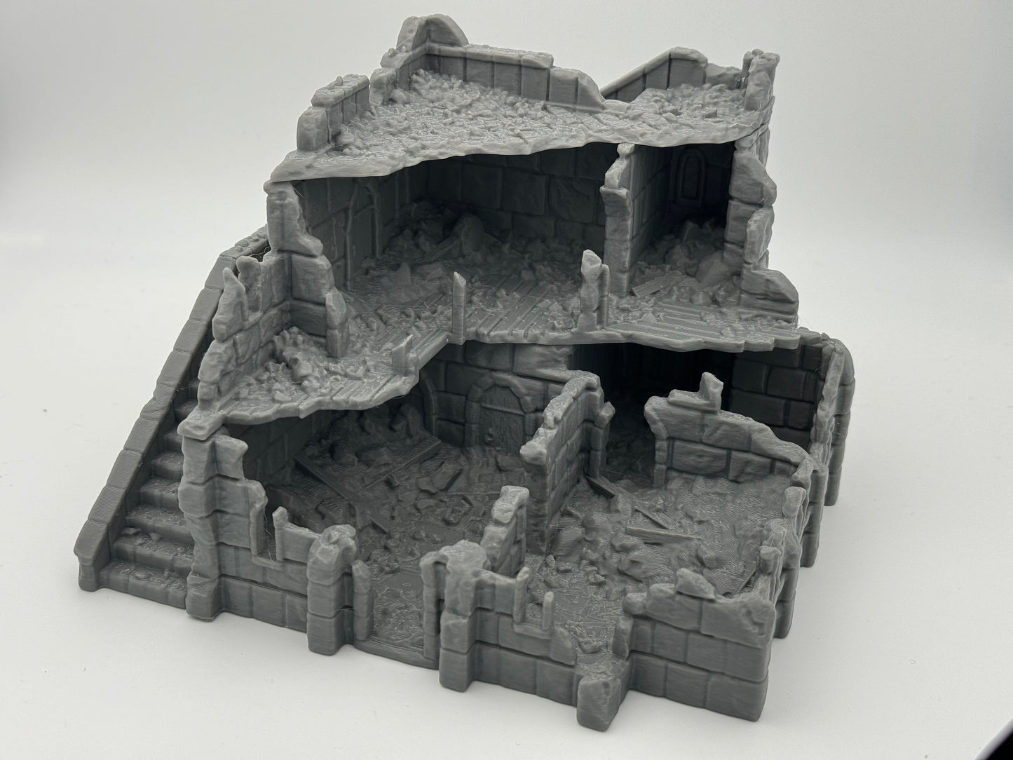 Foto del producto Tabletop 28mm The Printing Goes Ever On (TPGEO) 0: Plaza de comercio Ruinas Ciudad Marfil - Edificio Reino de Gonthan - Sala de comercio Terreno para Tabletop