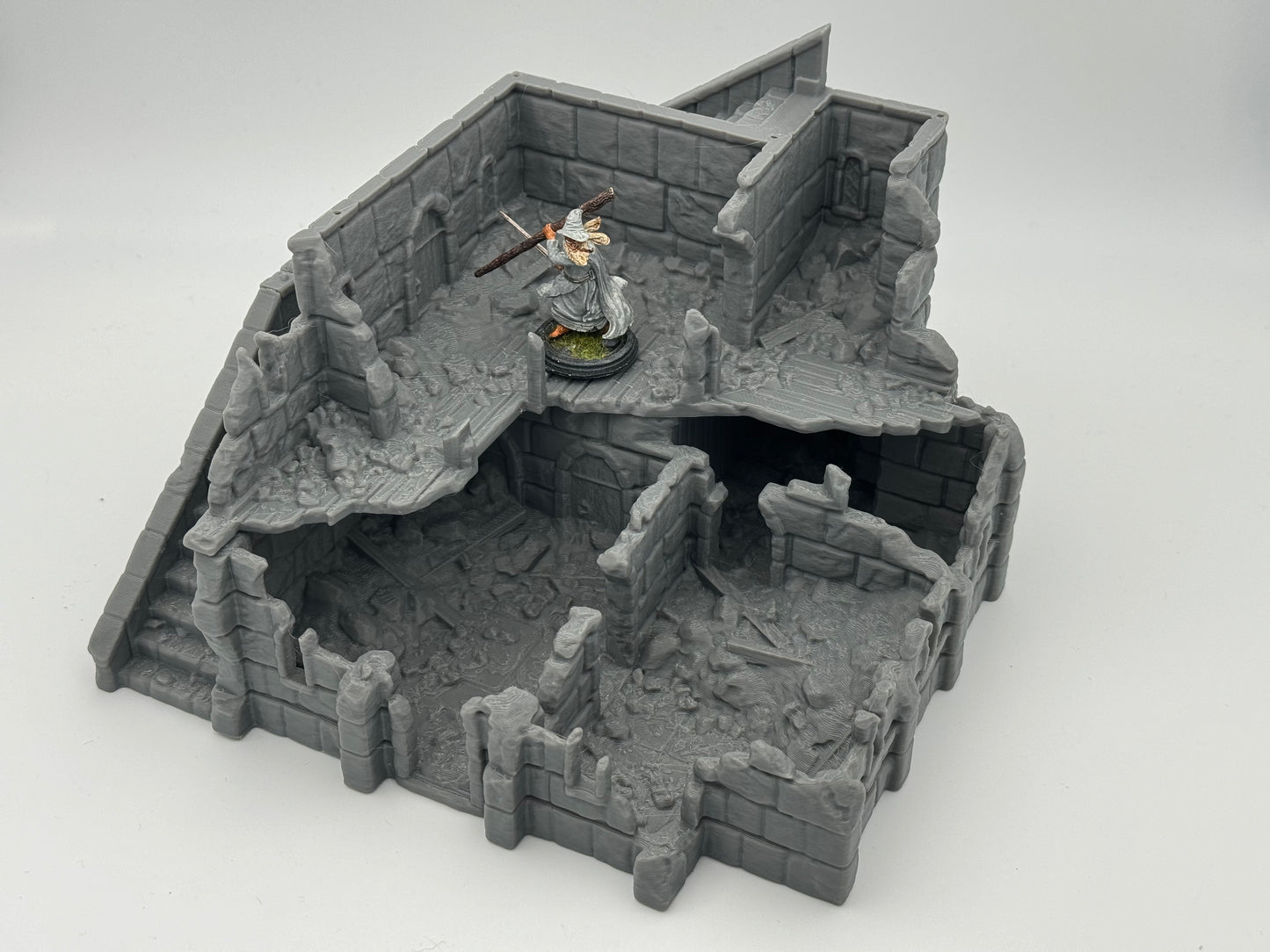 Foto del producto Tabletop 28mm The Printing Goes Ever On (TPGEO) 0: Plaza de comercio Ruinas Ciudad Marfil - Edificio Reino de Gonthan - Sala de comercio Terreno para Tabletop