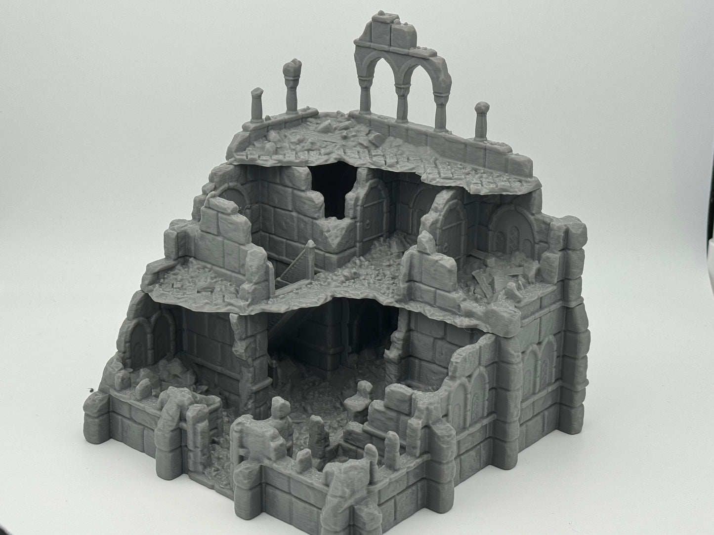 Foto del producto Tabletop 28mm The Printing Goes Ever On (TPGEO) 0: Ruinas del almacén Ciudad Marfil - Edificio Reino de Gonthan - Terreno Tabletop de almacén