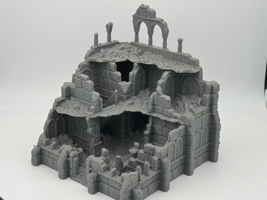 Foto del producto Tabletop 28mm The Printing Goes Ever On (TPGEO) 0: Ruinas del almacén Ciudad Marfil - Edificio Reino de Gonthan - Terreno Tabletop de almacén
