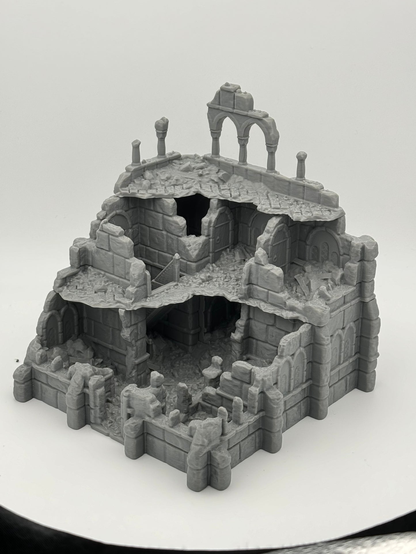 Foto del producto Tabletop 28mm The Printing Goes Ever On (TPGEO) 0: Ruinas del almacén Ciudad Marfil - Edificio Reino de Gonthan - Terreno Tabletop de almacén