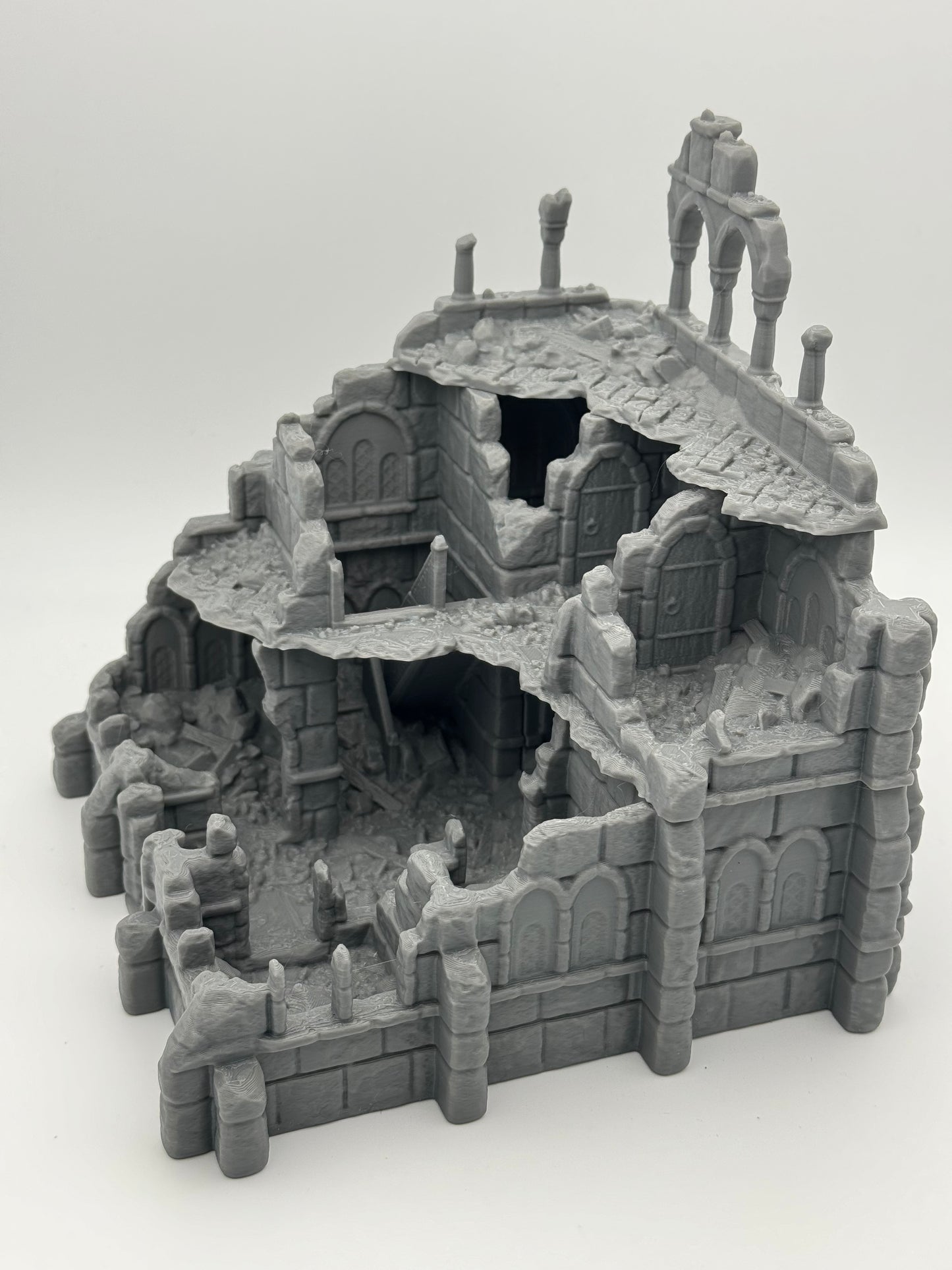 Foto del producto Tabletop 28mm The Printing Goes Ever On (TPGEO) 0: Ruinas del almacén Ciudad Marfil - Edificio Reino de Gonthan - Terreno Tabletop de almacén