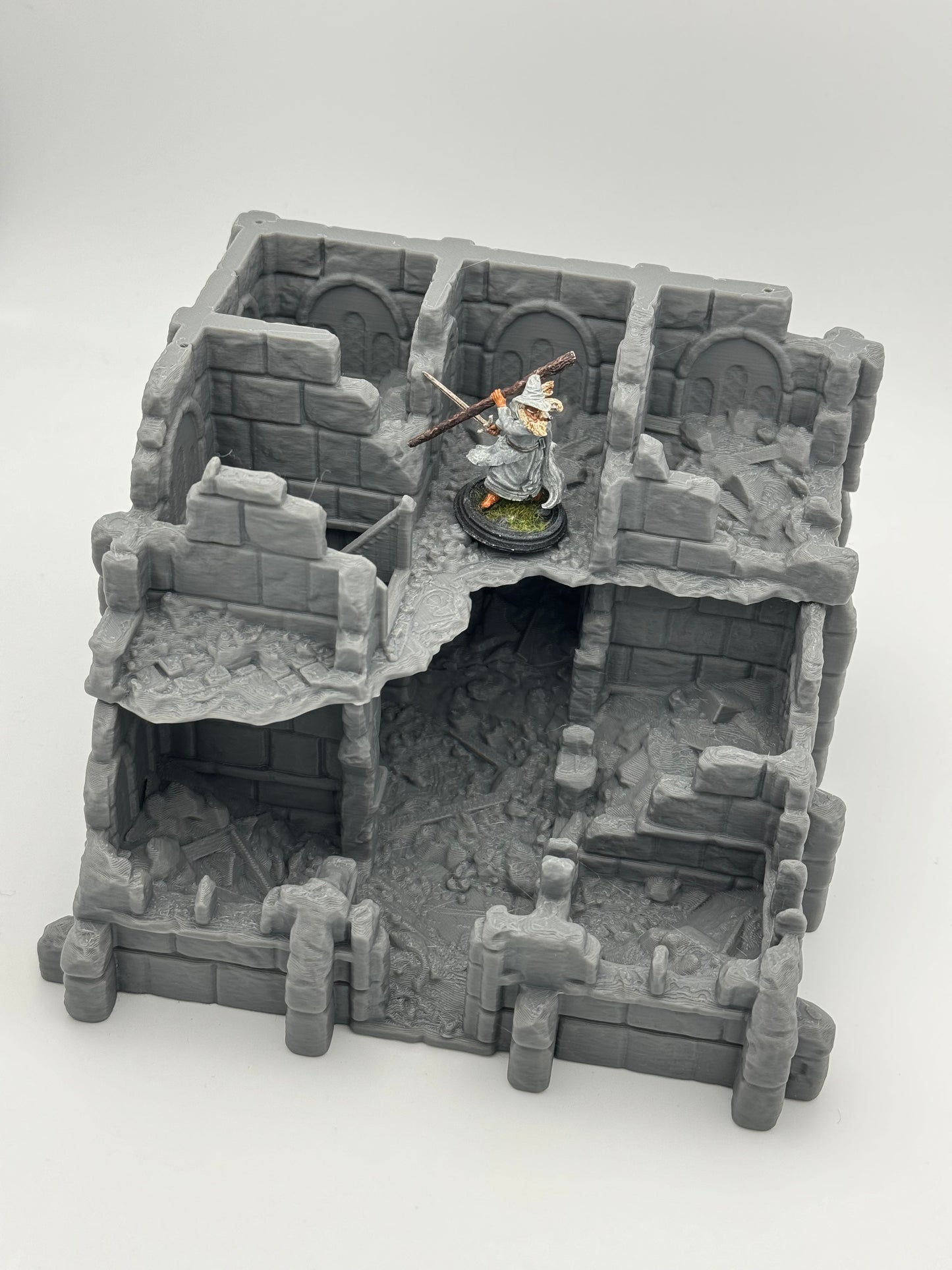 Foto del producto Tabletop 28mm The Printing Goes Ever On (TPGEO) 0: Ruinas del almacén Ciudad Marfil - Edificio Reino de Gonthan - Terreno Tabletop de almacén
