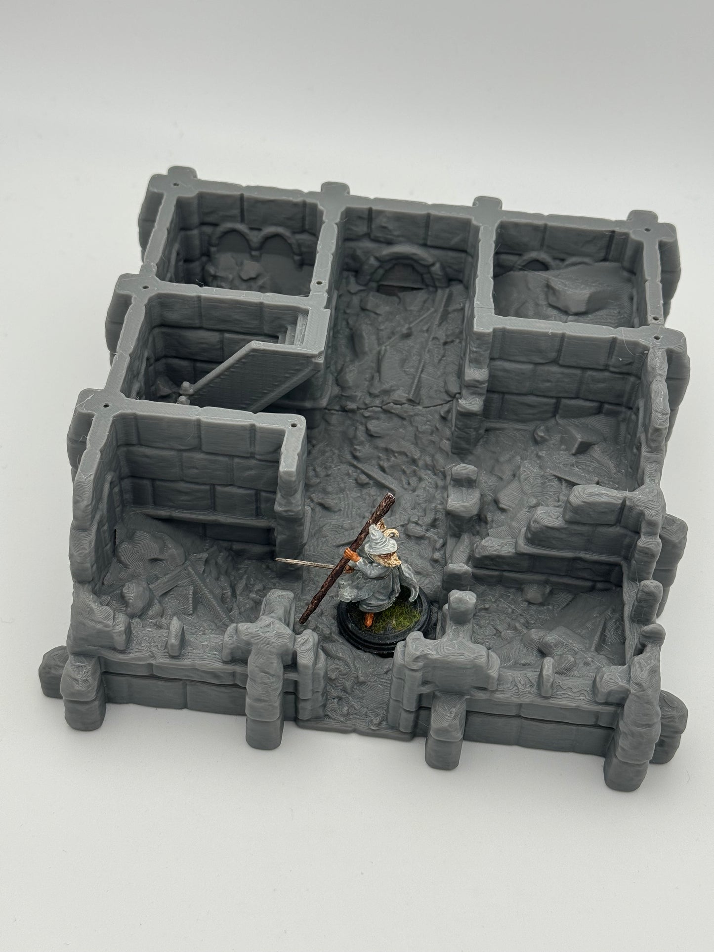 Foto del producto Tabletop 28mm The Printing Goes Ever On (TPGEO) 0: Ruinas del almacén Ciudad Marfil - Edificio Reino de Gonthan - Terreno Tabletop de almacén