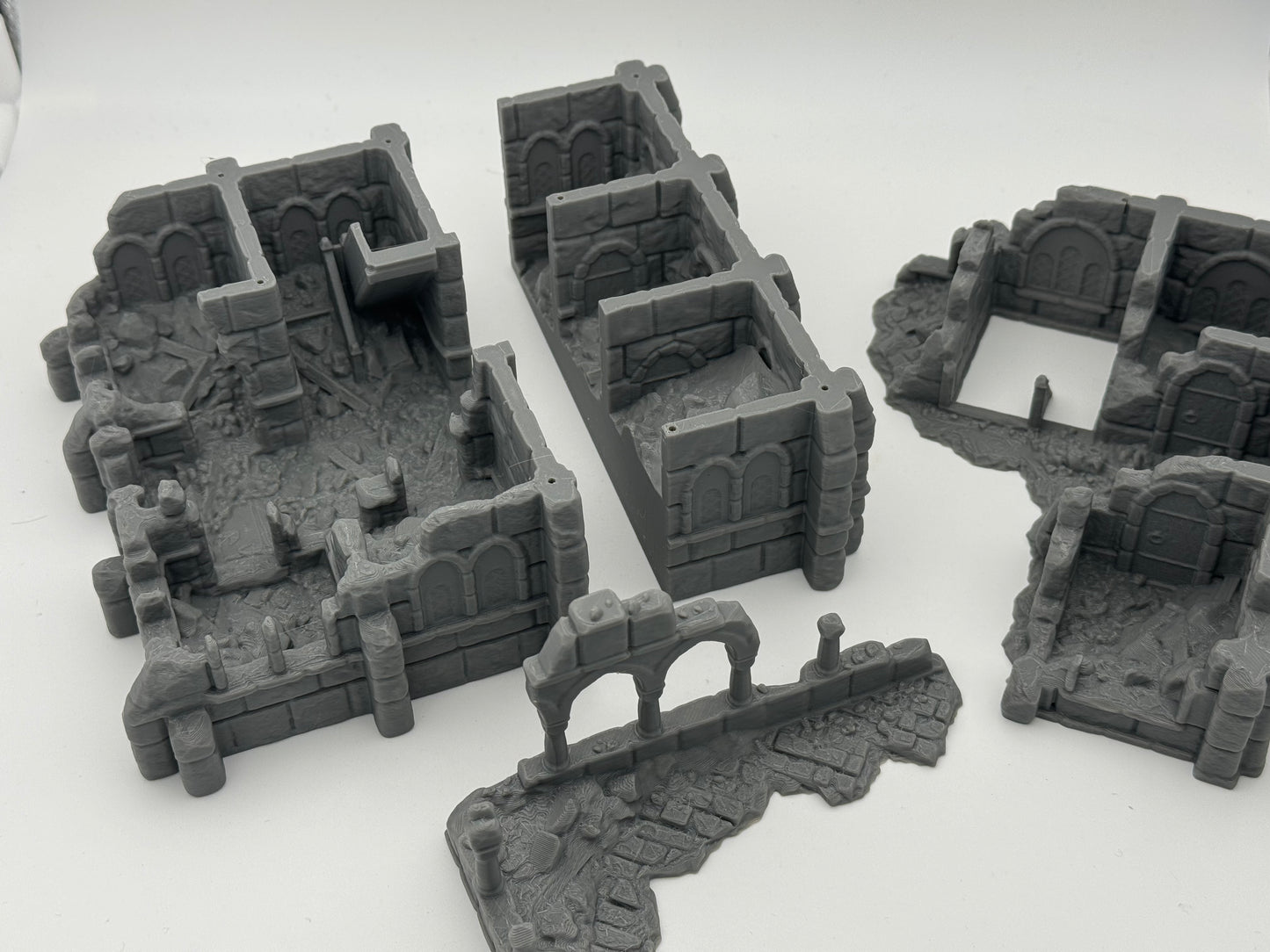 Foto del producto Tabletop 28mm The Printing Goes Ever On (TPGEO) 0: Ruinas del almacén Ciudad Marfil - Edificio Reino de Gonthan - Terreno Tabletop de almacén
