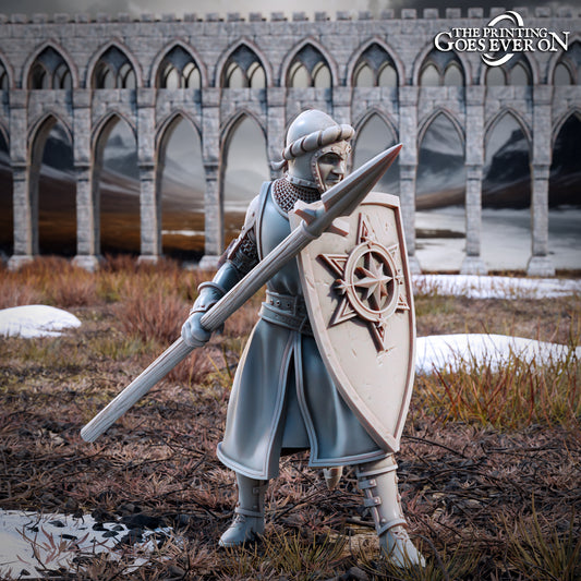 Foto del producto Tabletop 28mm The Printing Goes Ever On (TPGEO) 0: Guerreros humanos - Soldados de los hombres del norte - pequeño grupo
