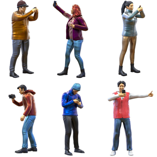 Foto del producto Diorama y modelismo figura en miniatura: Set de espectadores, 6 figuras