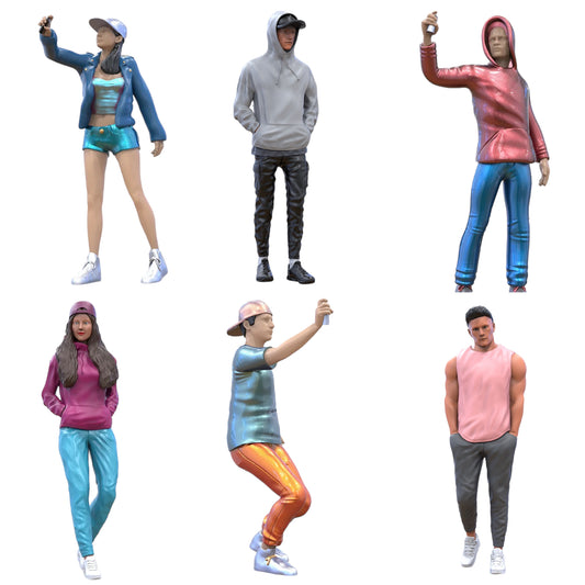 Foto del producto Diorama y modelismo figura en miniatura: Set de Sprayer Gang, 6 figuras