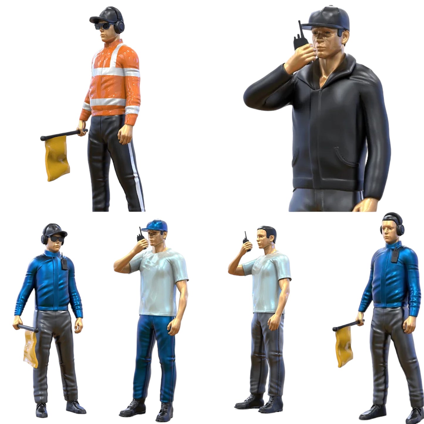 Foto del producto Diorama y modelismo figura en miniatura: Set de vigilantes, 6 figuras