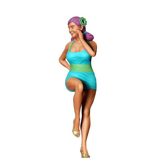 Foto del producto de modelismo de diorama 0: Chica PinUp F - Dama bonita sentada (Ref. Nr. 394)