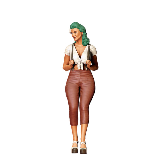 Foto del producto de modelismo diorama 0: Chica PinUp B - Dama atractiva en estilo vintage (Ref. Nr. 383)