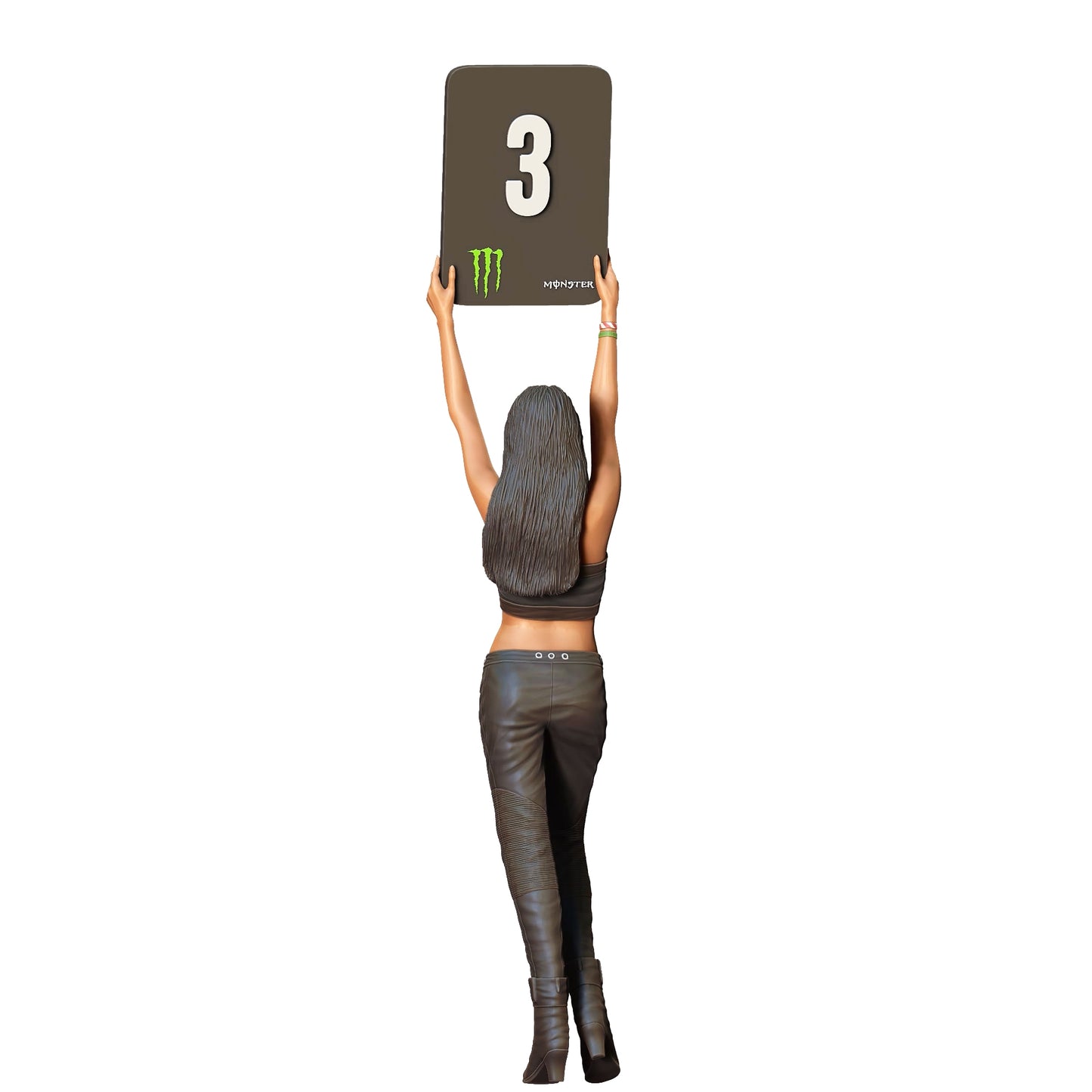 Produktfoto 0: Grid Girl: Frau mit Schild 2 - Rennbetrieb