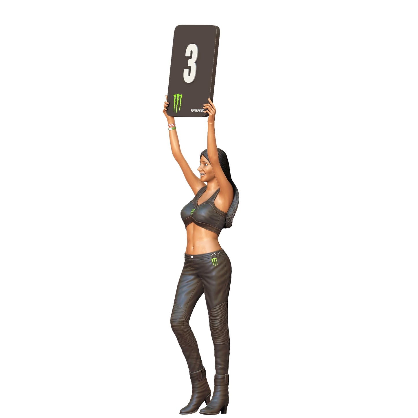Produktfoto 0: Grid Girl: Frau mit Schild 2 - Rennbetrieb
