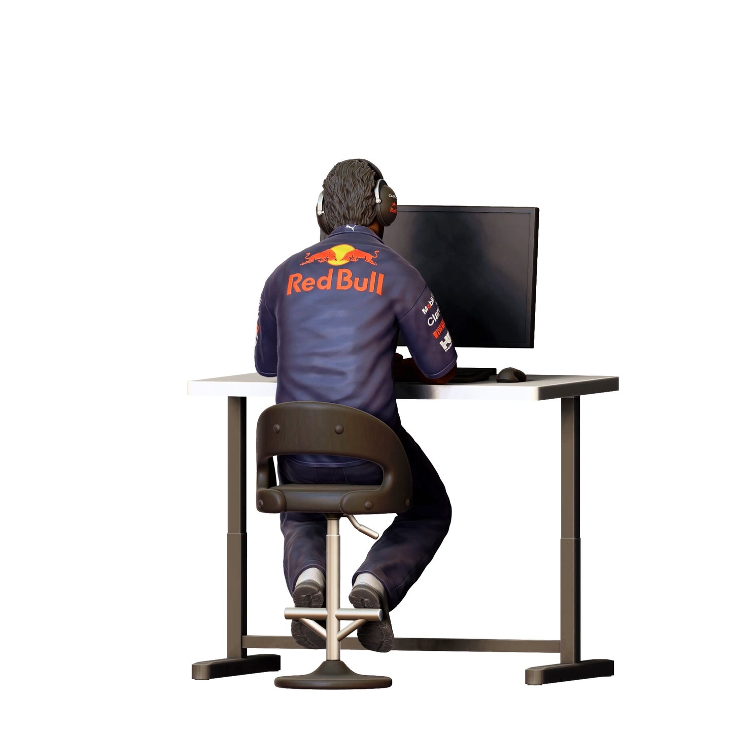 Diorama Modellbau Produktfoto 0: Renn Ingenieur - Rennsport Team mit Computer 1 (Ref. Nr. 316)