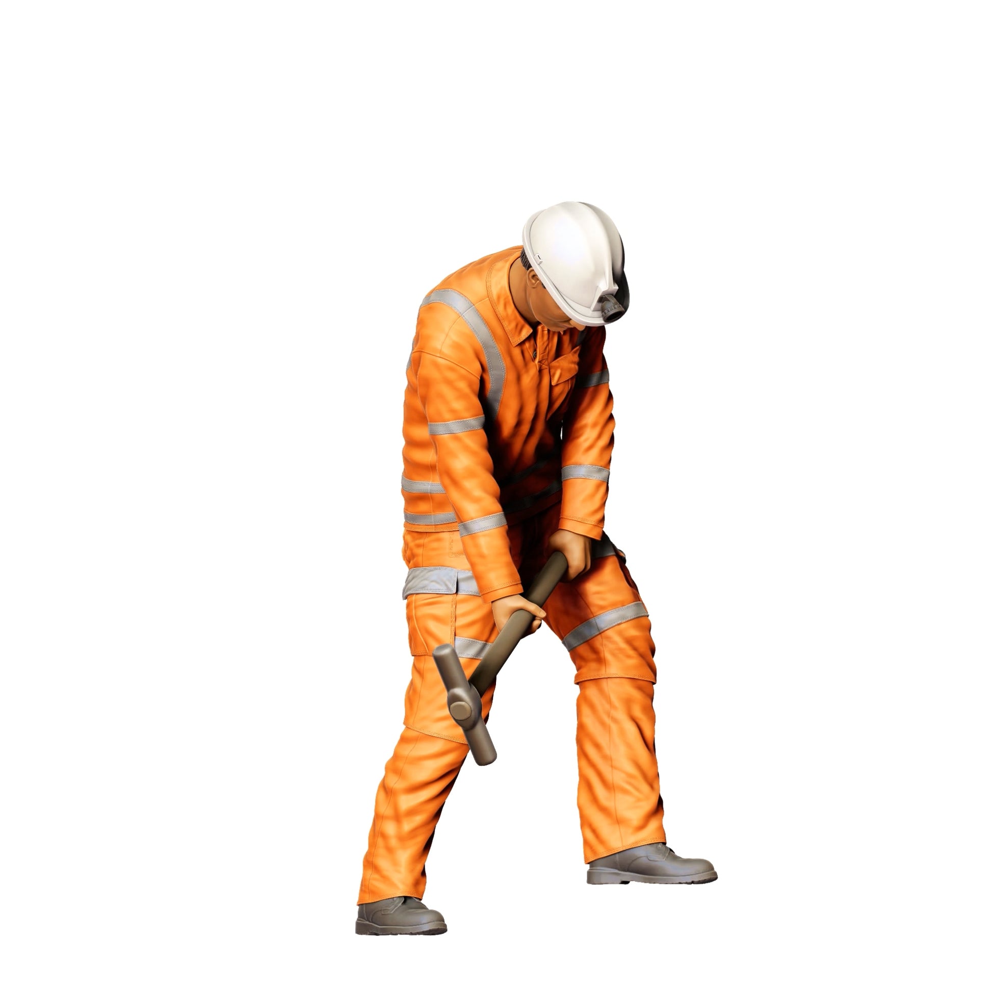 Foto del producto de modelismo diorama 0: Trabajador en la vía con martillo - Ferroviario/Obrero A (Ref. Nr. 387)