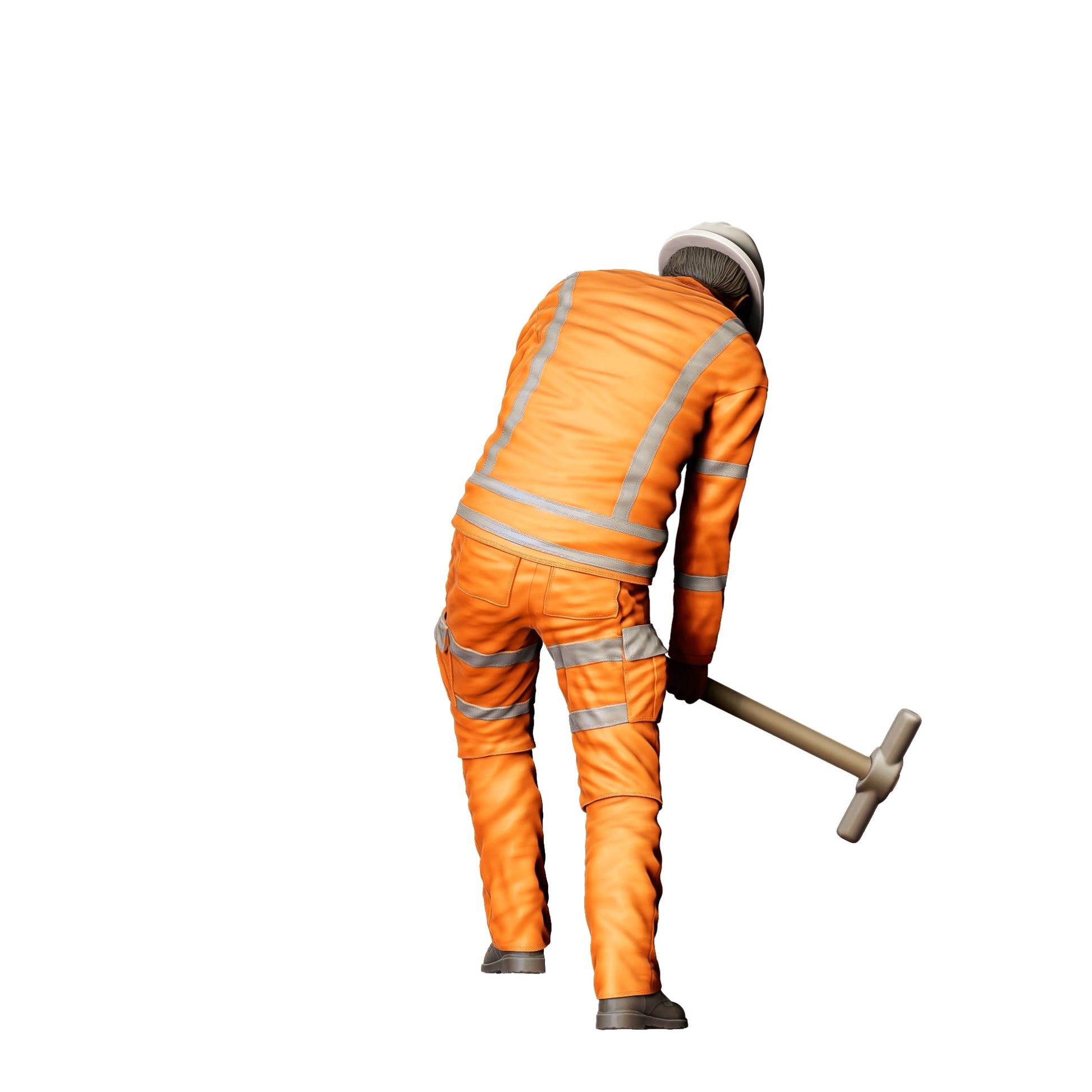 Foto del producto de modelismo diorama 0: Trabajador en la vía con martillo - Ferroviario/Obrero A (Ref. Nr. 387)