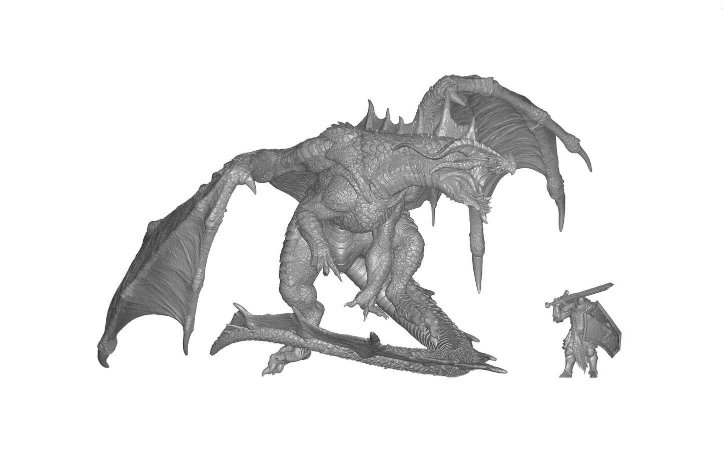 Dragón Cromático Rojo - Criatura Poderosa y Gigante (A)