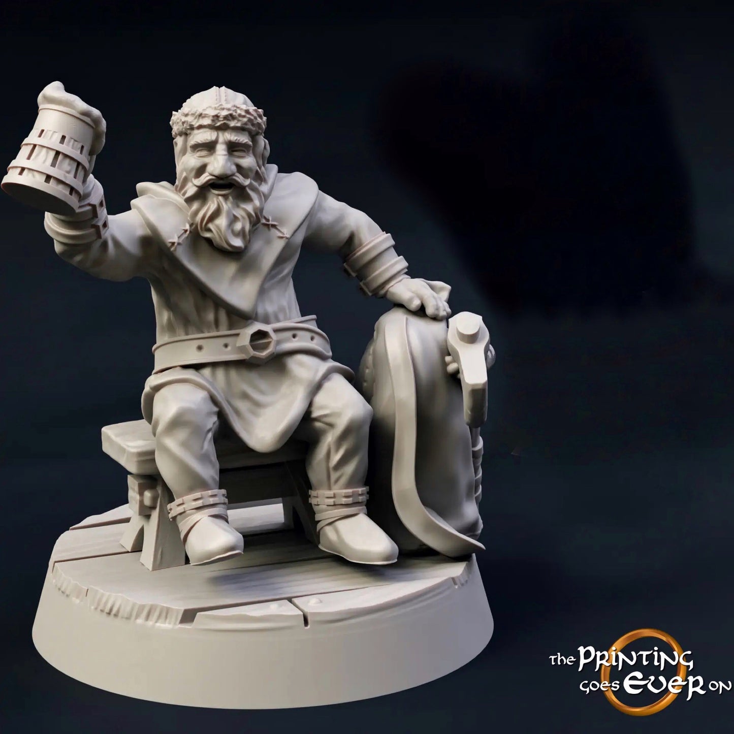 Foto del producto Tabletop 28mm The Printing Goes Ever On (TPGEO) 0: Habitantes medievales y clientes de taberna: posadero, guardia, cazador, campesino, sirvienta, huésped, viajero