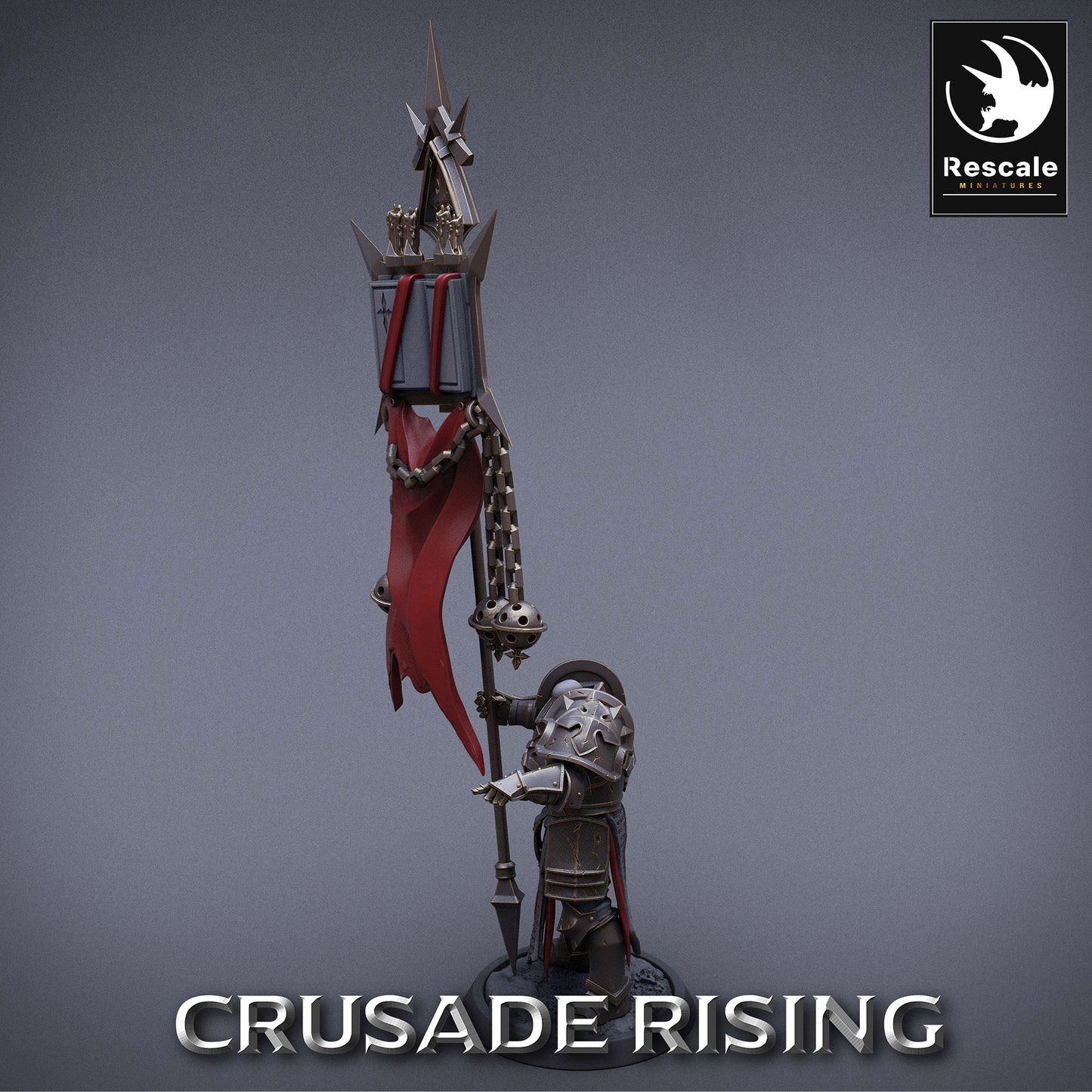 Portador de Estandarte Templario - Poderoso Gobernante de la Orden del Templo - Caballero Templario (D1)