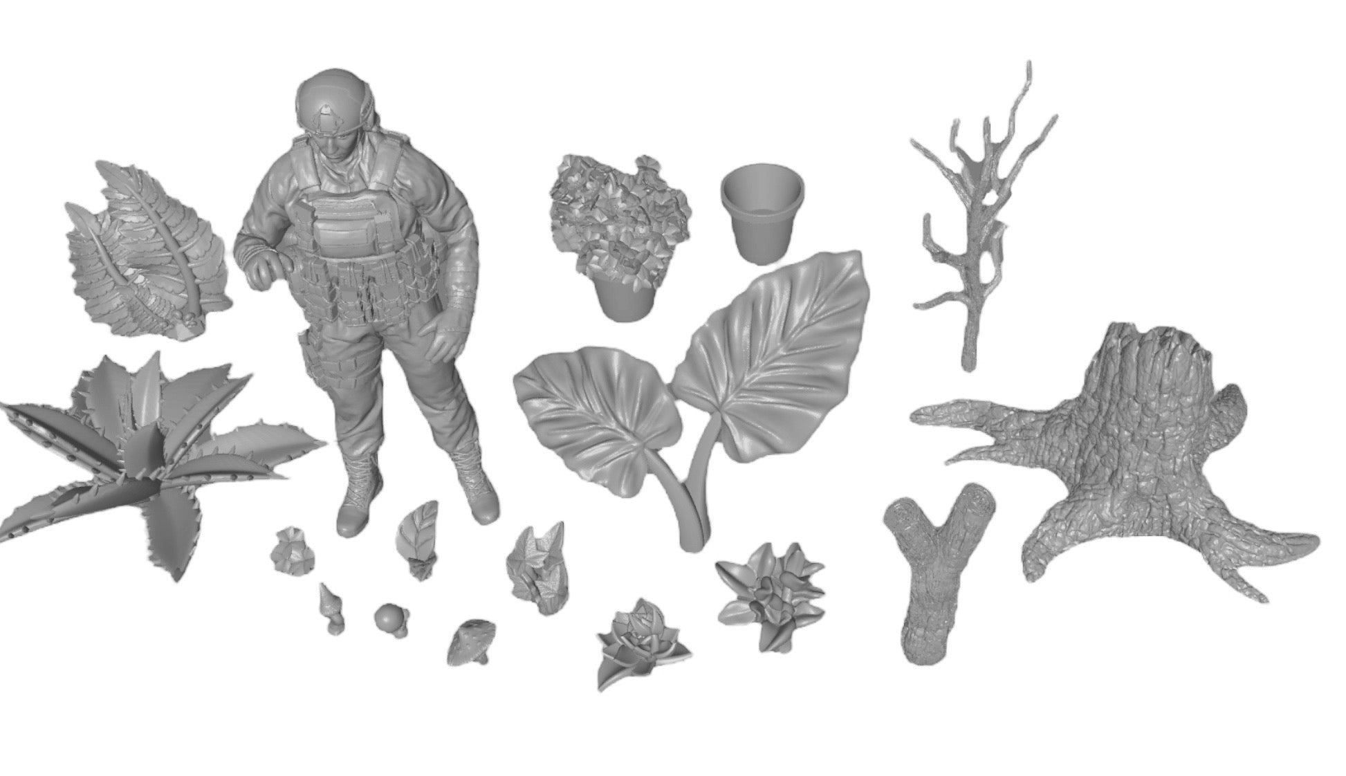 Foto del producto Diorama y decoración de modelismo, accesorios: 0: Plantas y vegetación: 10 setas puntiagudas