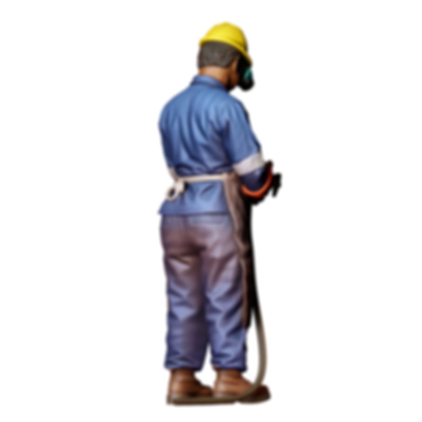 3DP Miniatures 1: Stehende Figur: Lackierer mit Lackierpistole & Schutzkleidung (Ref. Nr. 481)