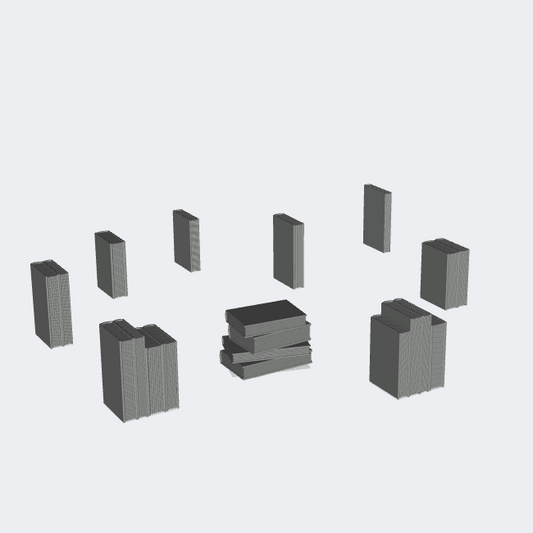 Foto del producto Miniatura Muebles, Decoración Diorama y Modelismo 0: En la sala de estar: 9 libros para biblioteca o estantería