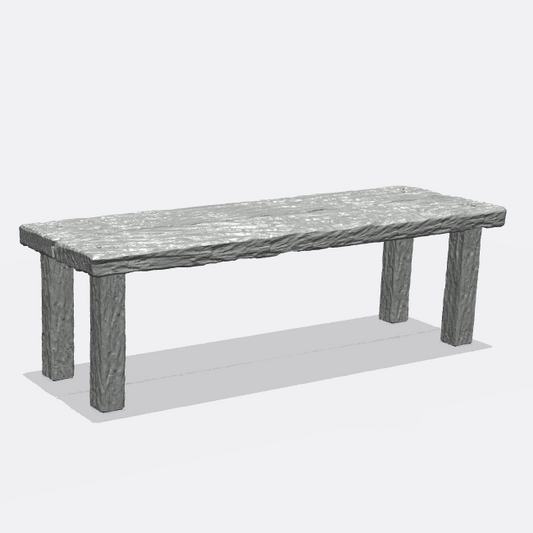 Foto del producto Miniatura Muebles, Decoración Diorama y Modelismo 0: Muebles e Inventario: Mesa - Mesa de cerveza para cocina y comedor (Ref. 46D)