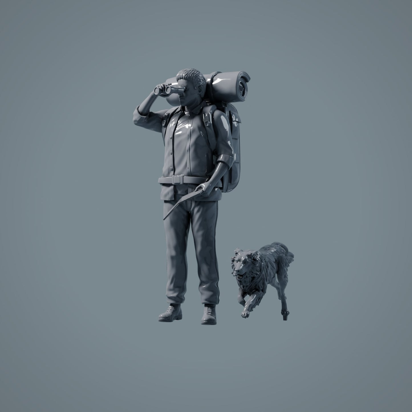 Figura de mascota: perro corriendo - Border Collie (a008)