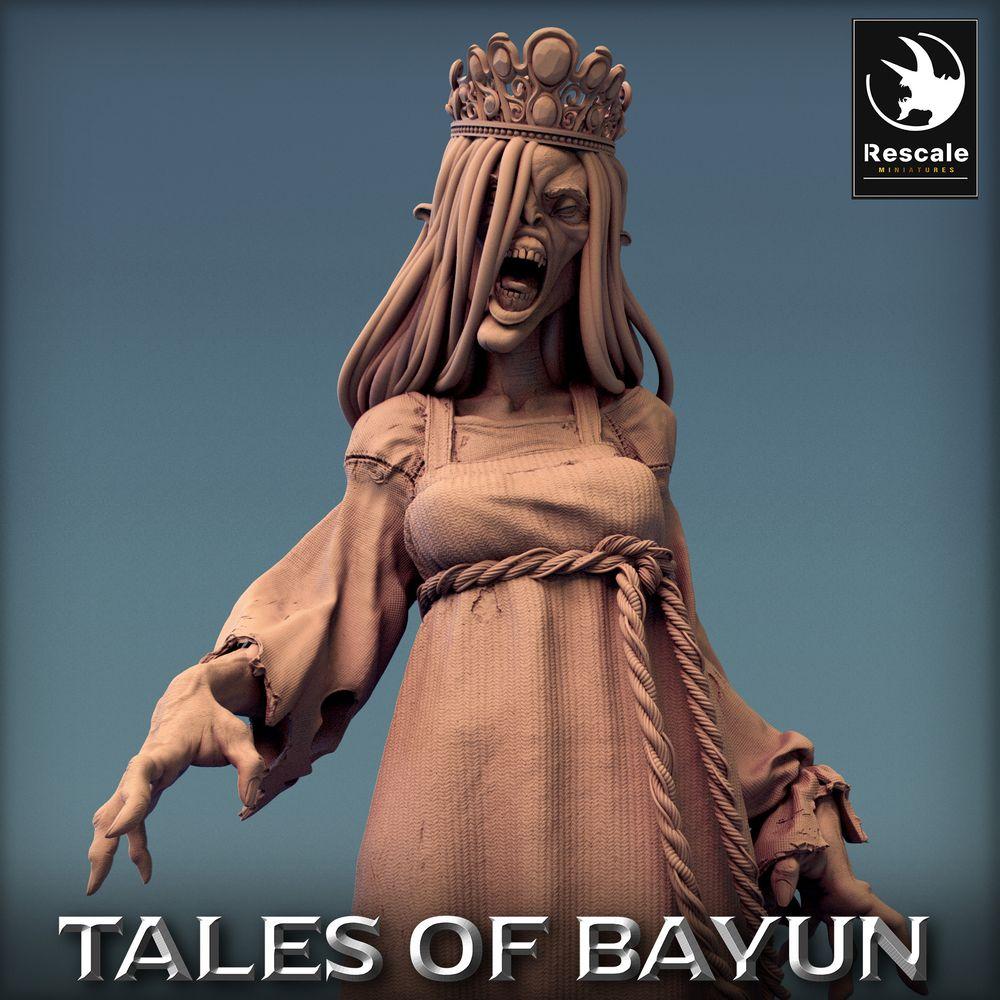 Foto del producto Tabletop 28mm Lord of the Print (LotP) 0: Miniatura de Tabletop: Princesa Kikimora, Bruja Fantasma Banshee, Novia Muerta Maldita, Noble No Muerto (24_01_F2)