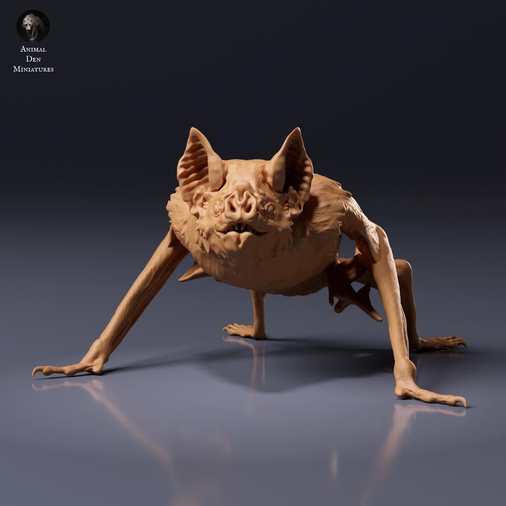 Foto del producto figura de animal Animal Den Miniatures 6: figura de animal: murciélago vampiro común agazapado (26_10_04)