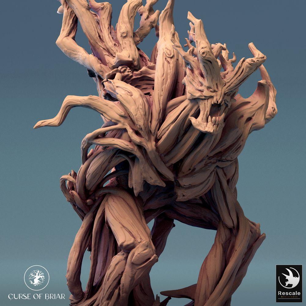 Foto del producto Tabletop 28mm Lord of the Print (LotP) 0: Figura de fantasía: Guardabosques Gigante de árbol, Golem de raíces Criatura del bosque - Lignar Honor (24_07_F2)