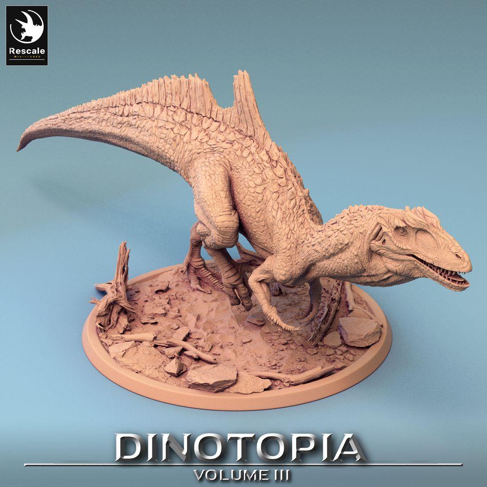 Foto del producto Tabletop 28mm Lord of the Print (LotP) 0: Miniatura de Tabletop: Concavenator, bestia raptor, monstruo prehistórico en ataque relámpago (24_06_C7)