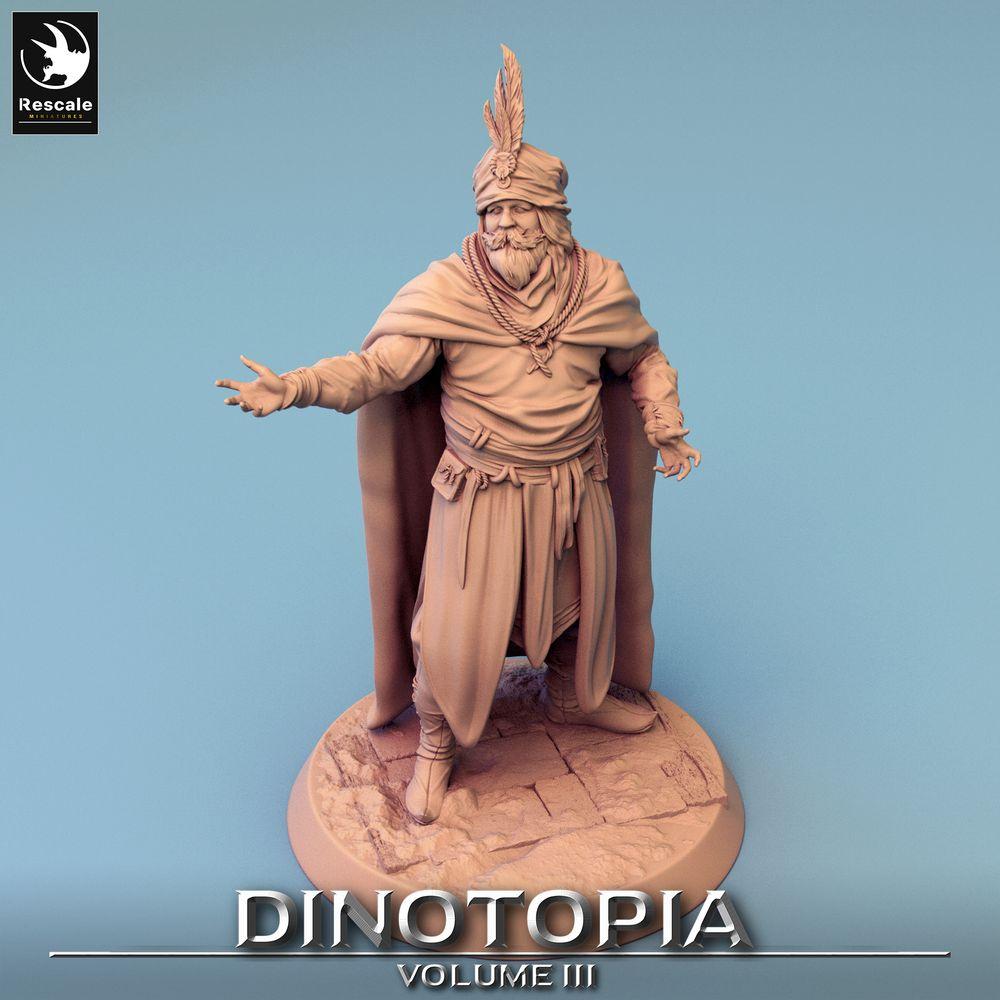 Foto del producto Tabletop 28mm Lord of the Print (LotP) 0: Figura de fantasía: Príncipe comerciante y Emir del desierto, Oráculo, Diplomático y Líder de caravana (24_06_E15)