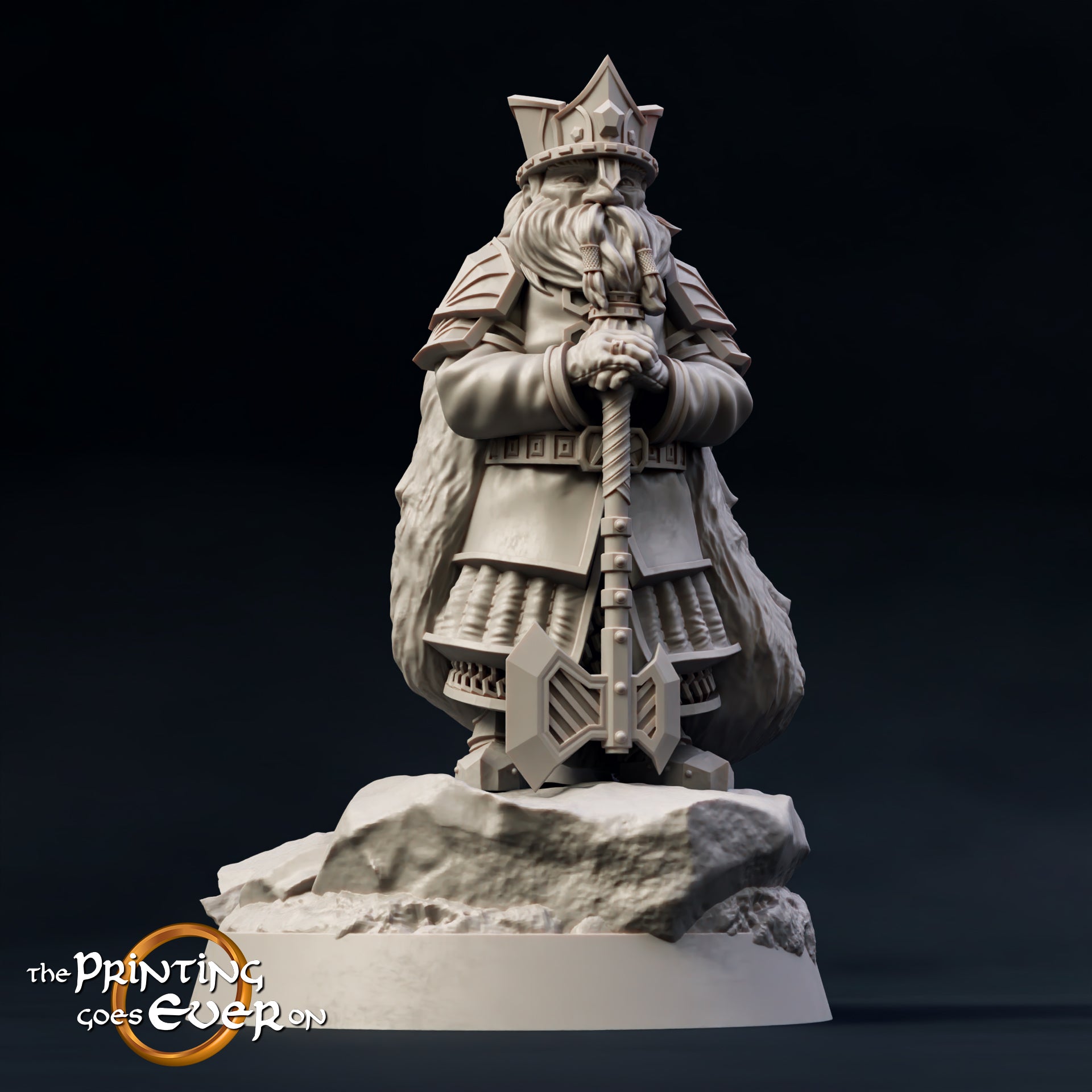 Foto del producto Tabletop 28mm The Printing Goes Ever On (TPGEO) 0: Rey Enano - Antiguo Gobernante del Reino Enano