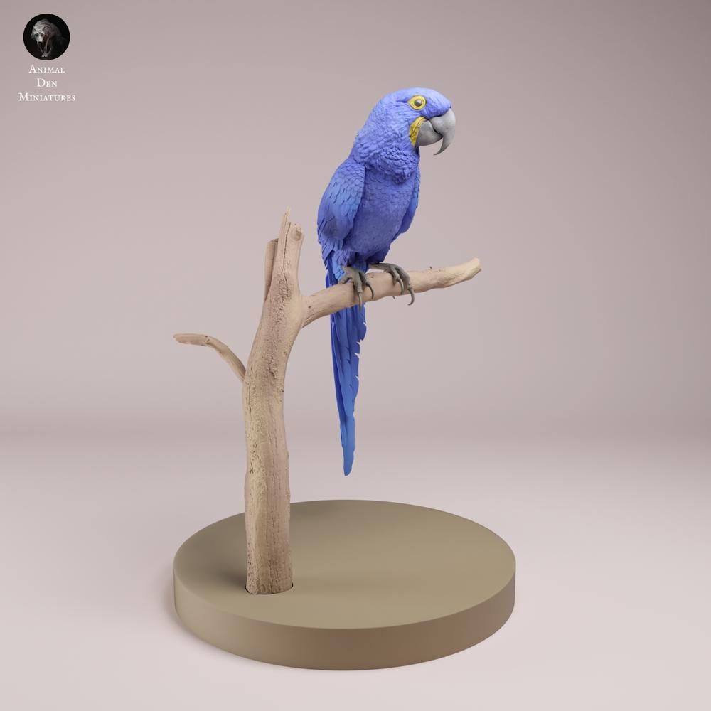 Foto de producto, figura de animal Animal Den Miniatures 3: figura de ave: guacamayo jacinto (26_08_05)