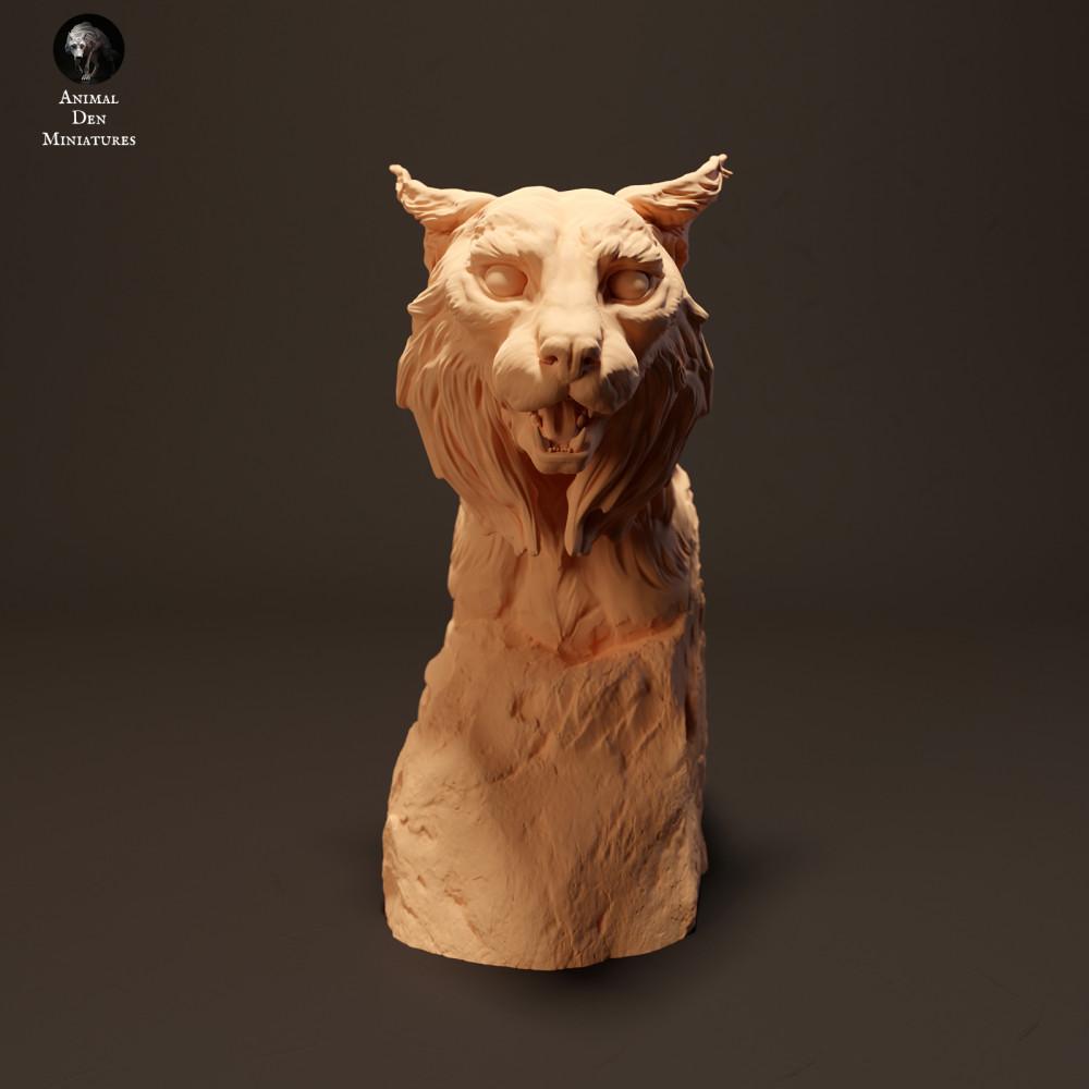 Foto de producto de figura animal Animal Den Miniatures 2: Figura de animal salvaje: lince ibérico - busto (23_10_13)