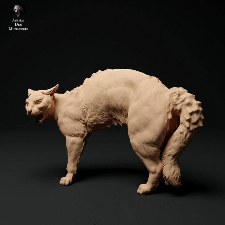 Foto del producto figura de animal diorama, modelismo: 0: figura de mascota: gato se eriza