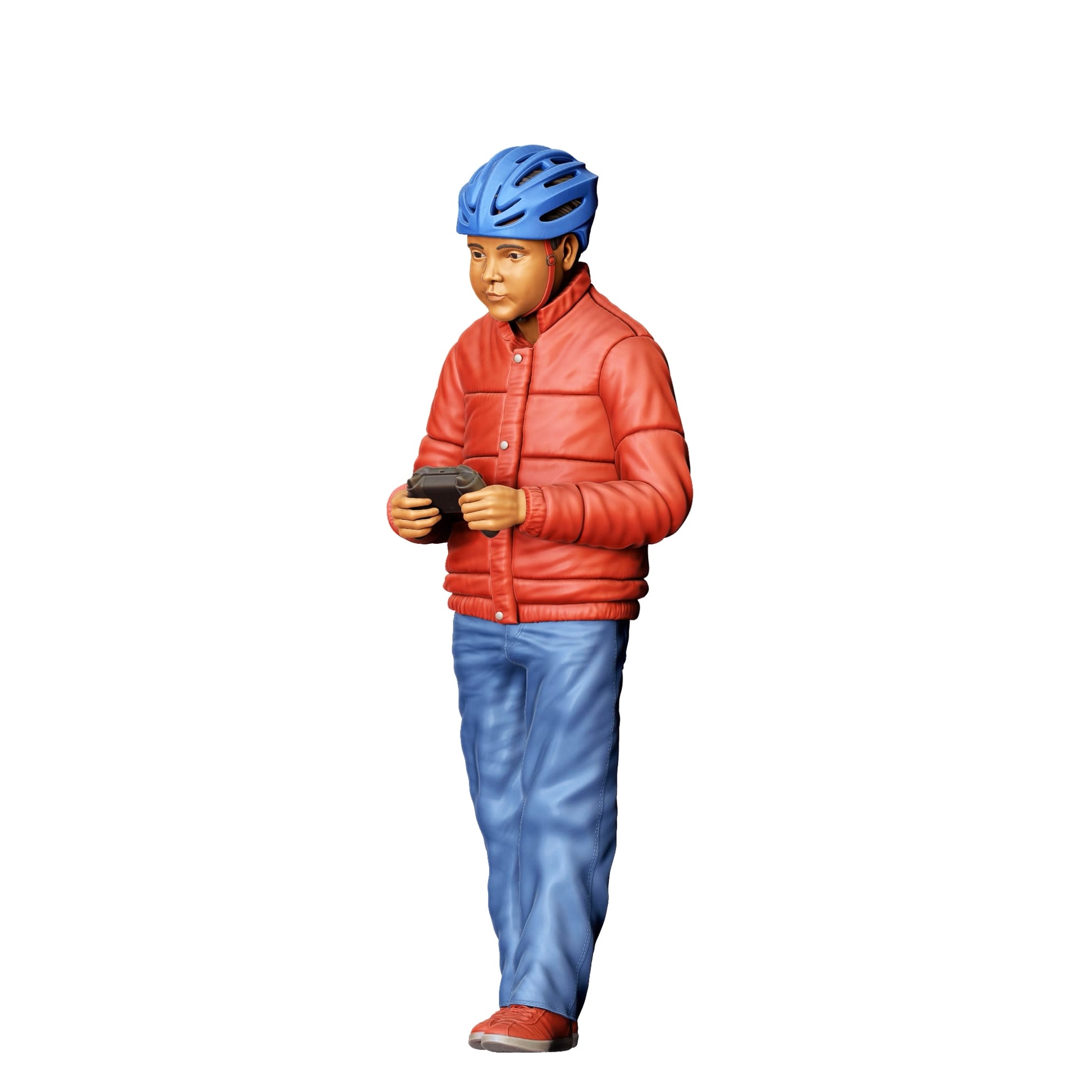 Foto del producto de modelismo de diorama 0: Niño jugando con coche RC D (Ref. Nr. 374)